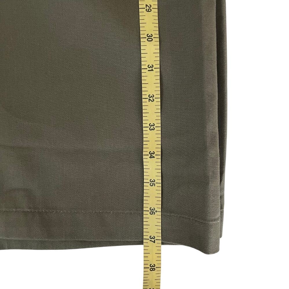 VTG NWOT Cabin Creek Long Olive Green Cotton Skirt - Plus 26W - Preppy Academia - Picture 7 of 8